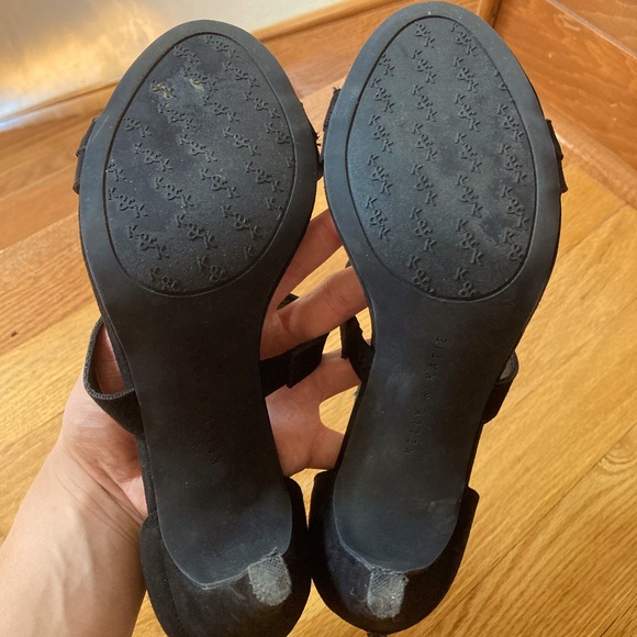 Black Kelly & Katie Strappy Heels Size 8 - Picture 5 of 5